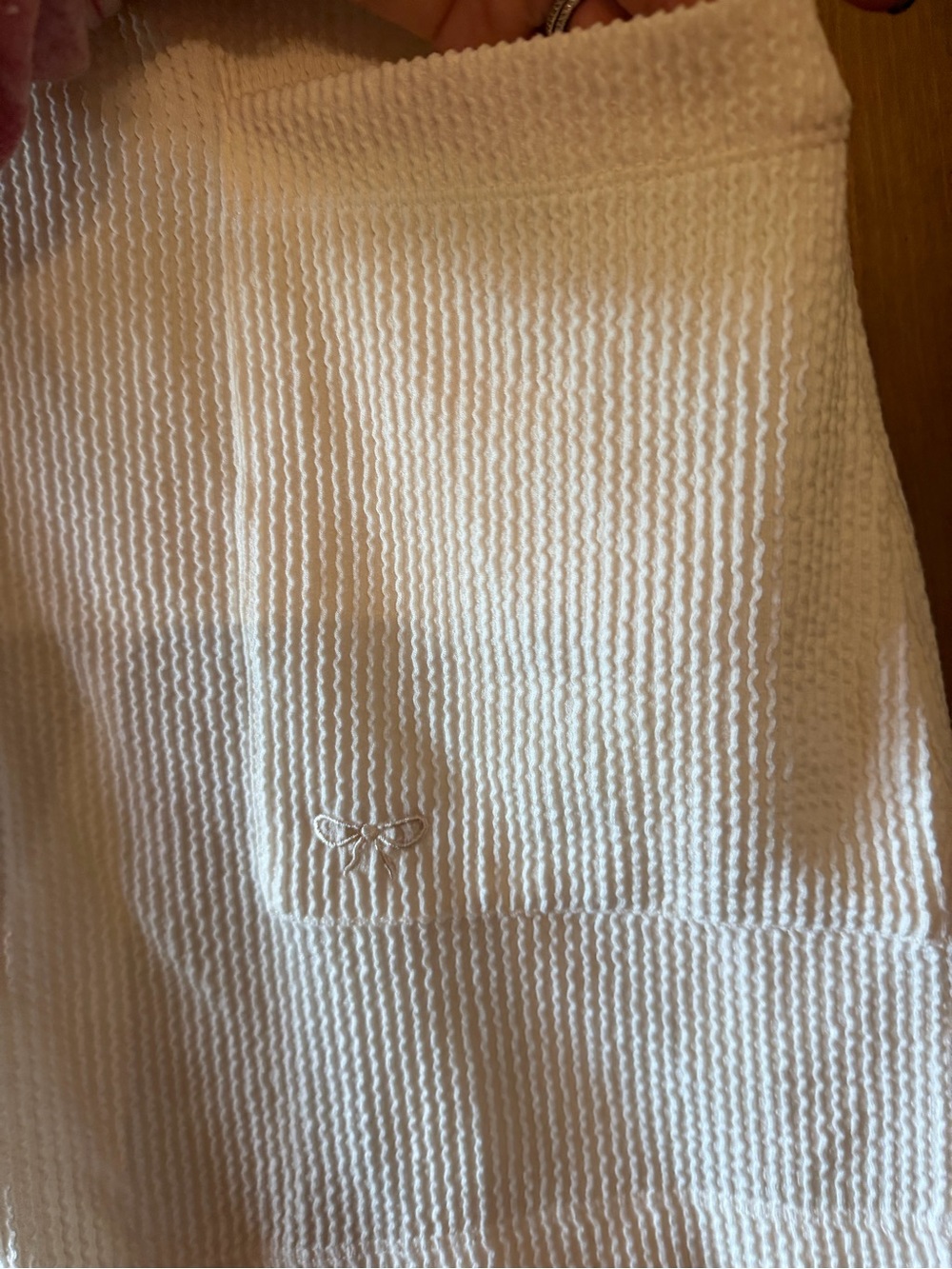 Women’s Cream Waffle Knit Romper - Picture 2 of 5